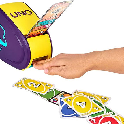 Mattel Games UNO Flip Attack Card Game for Kids, Adults & Family Nights, Combines UNO Flip & Attack in One Game