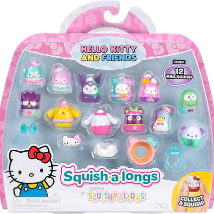 Squish-a-longs Hello Kitty and Friends Dreamland Mini-Squish + Accessory 12-Pack