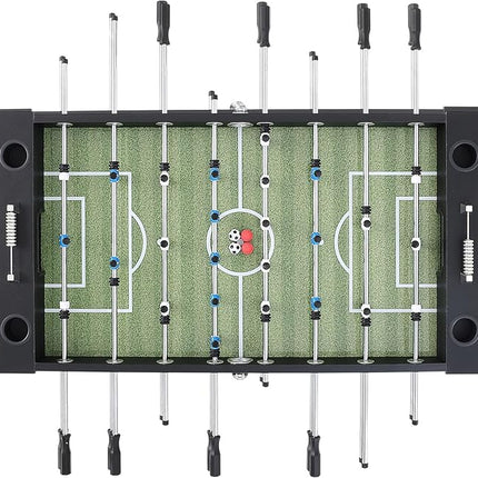 VEVOR Foosball Table, 55 inch Standard Size Foosball Table, Indoor Full Size Foosball Table for Home, Family, and Game Room, Soccer with Foosball Table Set, Includes 4 Balls and 4 Cup Holders, black