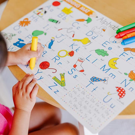 Melissa & Doug Learning Mat Crayons - 5 Colors