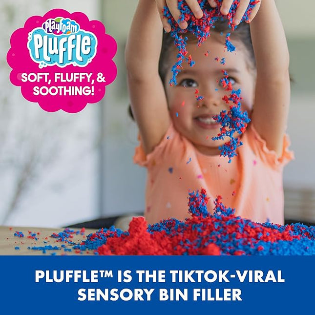 Educational Insights Pluffle® 4-Pack - Sensory Bin Foam Set, No Mess Alternative to Sand Toys & Slime for Toddlers at Home or in The Classroom, Fun Sensory Table Filler, Gift for Kids Ages 3+