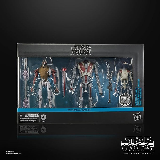STAR WARS The Black Series MagnaGuard, Super Battle Droid, Battle Droid Jedi: Survivor Collectible 6 Inch Action Figure 3-Pack (Amazon Exclusive)