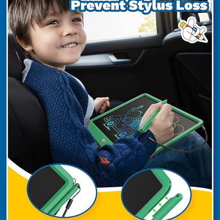 TEKFUN LCD Writing Tablet for Kids, 12inch Large Doodle Board Erasable Drawing Board, Zero Mess Coloring Travel Car Trip Toys for Toddler, Kids Birthday for Age 3-10 Boys & Girls
