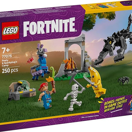 Lego 77075 Fortnite Peely and Spark Plug Campsite Toy, Birthday Present, Blocks, Boys, Girls, Children, 7, 8, 9, Elementary School, Game, Pretend Play, Pretend Play, Mom, Father