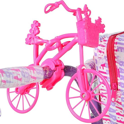 Dynacraft Barbie 12-18 Inch Girls BMX Bike for Age 3-9 Years - Fun and Stylish Design, Sturdy and Durable, Perfect for Kids Learning to Ride, Easy to Assemble, Ideal for Young Riders