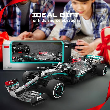 Voltz Toys Authentic Licensed 1:18 Mercedes-Benz F1 W11 Remote Control Car - F1 Collection RC car Series for Kids and Adults - 2.4GHz RC Car for Gift (1:18 Mercedes-Benz F1 W11)