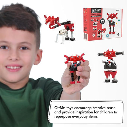 The Off Bits ArtBit Build Your Own Robot Toy Construction Set, Educational Easter Gift Ideas STEM Activities Learning Kit, Creative Build and Play Model Kit Steam Toys for 6 7 8 9 10+ Year Old