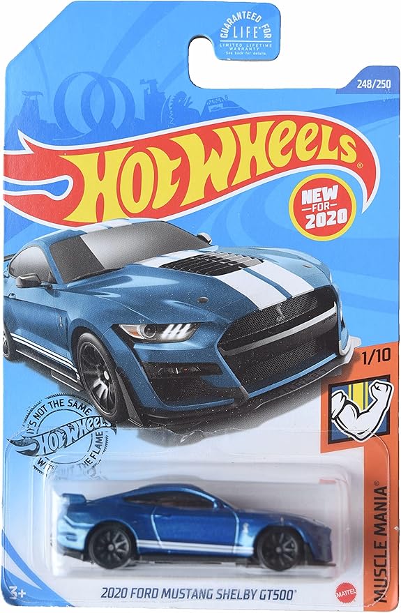 Hot Wheels 2020 Ford Mustang Shelby GT500, Muscle Mania 1/10 [Blue]