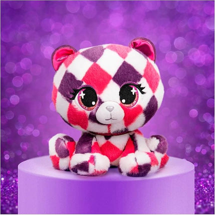 GUND P.Lushes Designer Fashion Pets Quinn O’Bearci Teddy Bear Premium Stuffed Animal, Pink/Purple, 6”