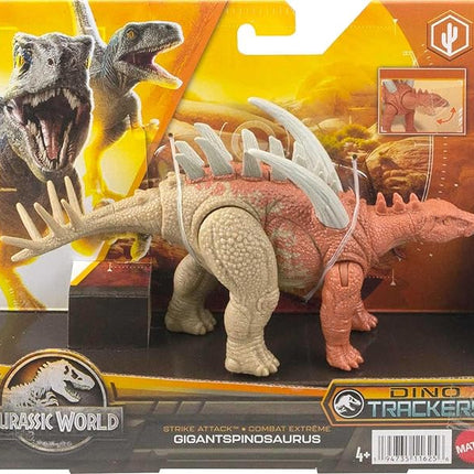 Mattel Jurassic World Strike Attack Dinosaur Toy, Gigantspinosaurus Action Figure with Movable Joints & Strike Motion
