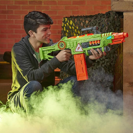 Nerf Revoltinator Zombie Strike Toy Blaster with Motorized Lights Sounds & 18 Official Darts for Kids, Teens, & Adults