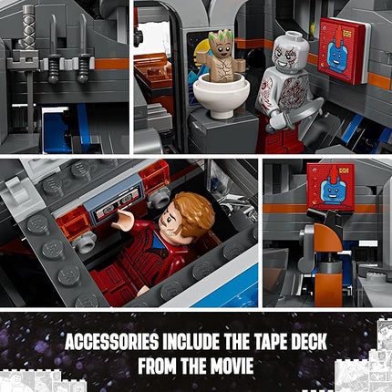 LEGO Marvel Guardians of The Galaxy: The Milano Buildable Starship Toy, Marvel Gift for Kids with 4 Super Hero Minifigures, Guardians of The Galaxy Toy for Boys and Girls Ages 12 and Up, 76286