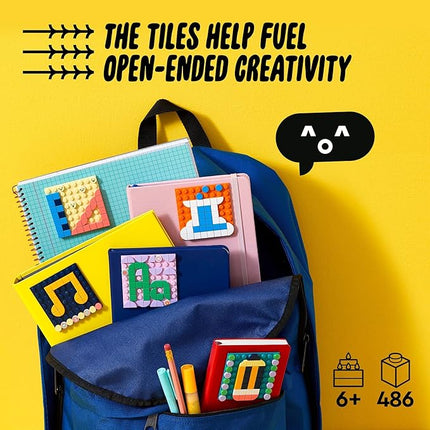 LEGO DOTS Adhesive Patches Mega Pack 41957 Arts and Crafts 5-in-1 Mosaic Making Building Kit, DIY Sticker Patches, Gift Idea for Creative Kids, Make Custom Designs for Notebooks, Phone Cases and More