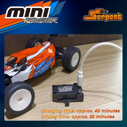 Serpent 1:24 Mini RC Car with Gyro, 1/24 Scale 2.4GHz Off-Road RC Car, All Terrain Off-Road Buggy RTR, High Performance with 2 Battery 1 USB Data Cable