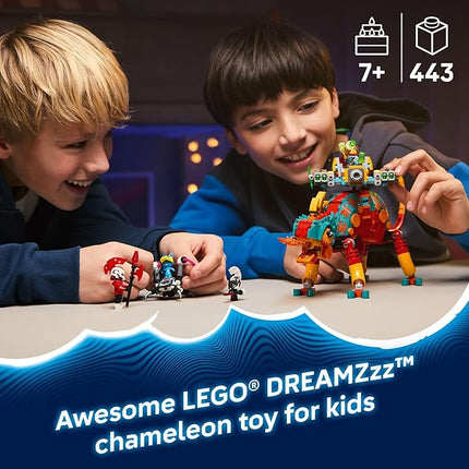 LEGO DREAMZzz Mateo’s Fire Chameleon Building Toy - Pretend Play Set for Kids, Ages 7+ - Storytelling Toy for Boys & Girls - 2 Construction Modes for Pretend Play - Gift Idea for Birthdays - 71492