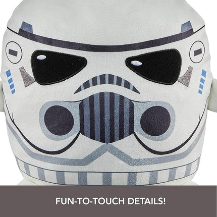 Mattel Star Wars Cuutopia Plush Figure, 10-inch Stormtrooper Soft Rounded Pillow Doll, Collectible Toy Inspired by the Villain Characters