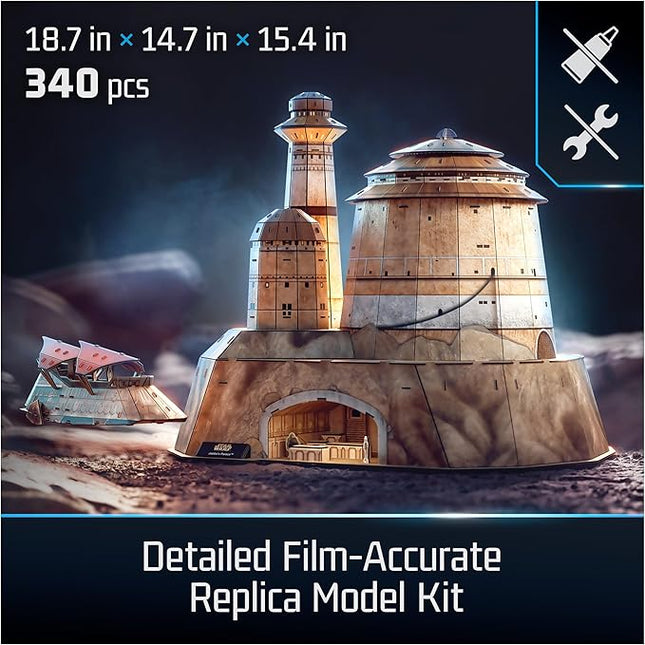 4D Build, Star Wars Jabba’s Palace 3D Model Kit, Star Wars Collectibles & Desk Décor, Adult Puzzles, Building Toys, 3D Puzzles for Adults & Teens, 340 Pieces, Gift Ideas for Ages 12 & Up