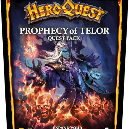 Avalon Hill HeroQuest Prophecy of Telor Quest Pack, Requires HeroQuest Game System to Play, Dungeon Crawler Games, Ages 14+, 2-5 Players, Strategy Games