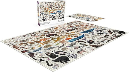 Buffalo Games - Kara Mohr - Conservation Collage - 2000 Piece Jigsaw Puzzle for Adults - Challenging Puzzle Perfect for Game Nights - Finished Size is 38.50 x 26.50