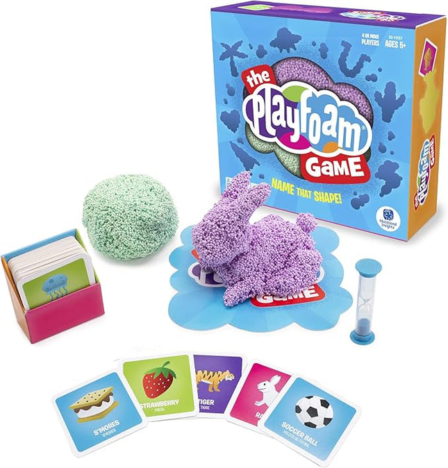 Educational Insights The Playfoam Family Game, A Sculpting Guessing Game Toy With Original Playfoam, For 4 or More Players, Board Game for Kids Ages 5+