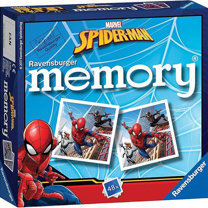 Ravensburger 21308 Spiderman Marvel Spider-Man-Mini Memory Kids Age 3 Years and Up-A Classic Picture Snap Matching Pairs Game
