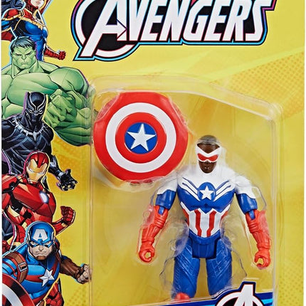 Marvel Epic Hero Series Captain America Action Figure, 4-Inch, Avengers Super Hero Toys, Birthday Gifts for Kids, Ages 4+