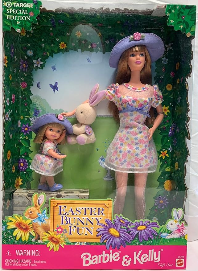 Easter Bunny Fun Barbie & Kelly Gift Set