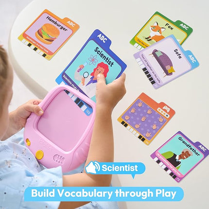 Talking Flash Cards for Kids 3 4 5 Year Old, Toddler Learning Toys with 136 Sight Words & 64 Games, Montessori Educational Toy for Kids, Preschool Learning Activities, Boys Girls Gifts