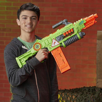 Nerf Revoltinator Zombie Strike Toy Blaster with Motorized Lights Sounds & 18 Official Darts for Kids, Teens, & Adults