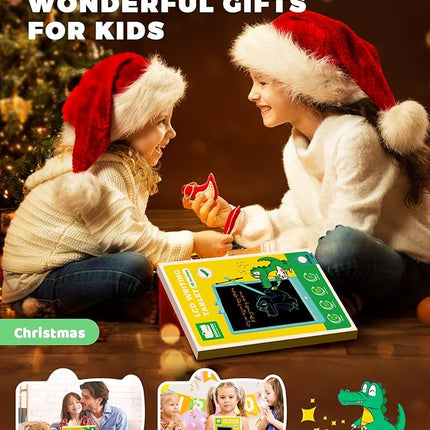 KOKODI LCD Writing Tablet,Gifts for 3 Years Old Boys and Girls,10 Inch Colorful Doodle Board Drawing Tablet, Erasable Reusable Electronic Drawing Pads, Educational and Learning Toy for Kids