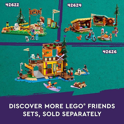 LEGO Friends Adventure Camp Tree House Building Toy - Pretend Play Toy Figures & Playsets for Girls & Boys, Ages 8+ Years - with 5 Mini Dolls & 5 Animal Figures - Gifts for Kids - 42631