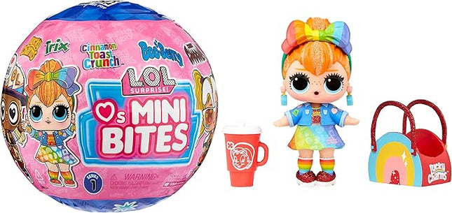 L.O.L. Surprise! LOL Surprise Loves Mini Bites Cereal Dolls with 7 Surprises, Accessories, Limited Edition Doll, Cereal Theme, Collectible Doll- Great Gift for Girls Age 4+