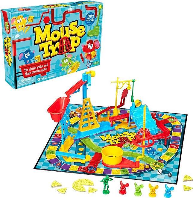 Hasbro Gaming Mouse Trap Board Game for Kids Ages 6 and Up,Classic Kids Game