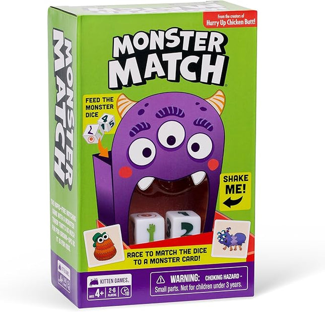 Exploding Kittens Monster Match – Matching Dice Game for Kids Ages 4+– 2-6 Players – Fun Family Game Night-Creative Kids Game