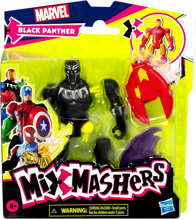 Avengers Marvel MixMashers Black Panther Custom Mix-and-Match Action Figure & Accessories, 5-Inch-Scale Super Hero Toys for Kids Ages 4+