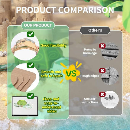 3D Puzzles for Kids Ages 8-13 – Eco-Friendly DIY Educational Toy for Boys and Girls,Creative Brain-Teaser Puzzles,Turtle Rompecabezas 3D, Birthday