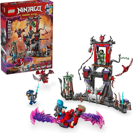 LEGO NINJAGO Dragonian Storm Village Toy Building Set - Pretend Play Playset for Kids, Boys and Girls, Ages 7+ - Spinner Toy with 6 Ninja Toy Minifigures - Gift Idea for Birthdays - 71841