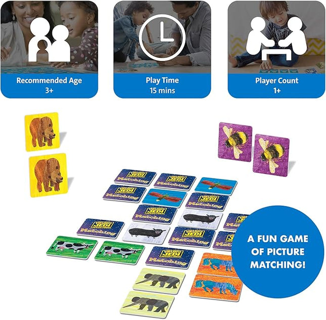 Wonder Forge Eric Carle Matching Game For Boys & Girls Age 3 To 5 - A Fun & Fast Animal Memory Game