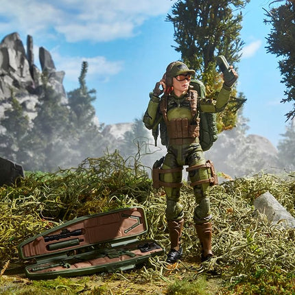 G.I. Joe Classified Series 60th Anniversary Action Marine - Sniper, Collectible 6 Inch Action Figure with Ghillie Suit and 19 Accessories