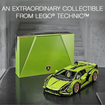 LEGO Technic Lamborghini Sián FKP 37 Building Sets for Adults - Detailed Lamborghini Model Car Kit for Men & Women, Ages 18+ Years - Display in Room as Decor - 42115