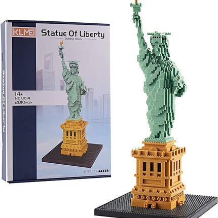 Statue of Liberty Micro Blocks Building Sets Mini Bricks Building for Adults, New York Famous Landmark Architectural Model Toys for Kids Age of 14+ 2810 PCS