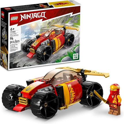 Lego NINJAGO Kai's Ninja Race Car EVO 71780, 20in1 Racing Car Building Toy Set, Kids Can Build a Off Road Vehicle and Racing Car, Ninja Mini Figure with Toy Swords, Gift Idea for Boys, Girls Age 6+