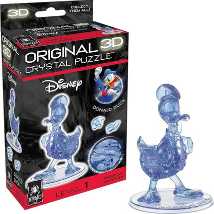 BePuzzled, Disney Donald Duck Original 3D Crystal Puzzle, Perfect for Puzzlers Ages 12 and Up, Challenging to Complete and Beautiful to Display, Collect Them All