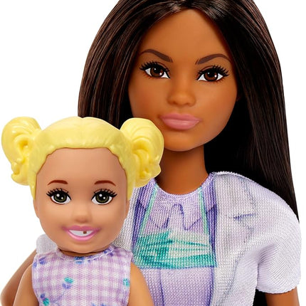 Barbie Dentist with Brunette Fashion Doll with Blue Dress and Lab Coat, 1 Kid Doll, Medical Doctor Furniture & Accessories