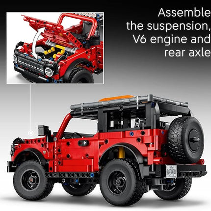 LEGO Technic Ford Bronco Kids Toy Car - Building Toy for Boys and Girls, Ages 10+ - Car Toy and Model Kit - Makes a Cool Birthday Gift for Kids - Authentic Ford Bronco Trim & Details - 42213