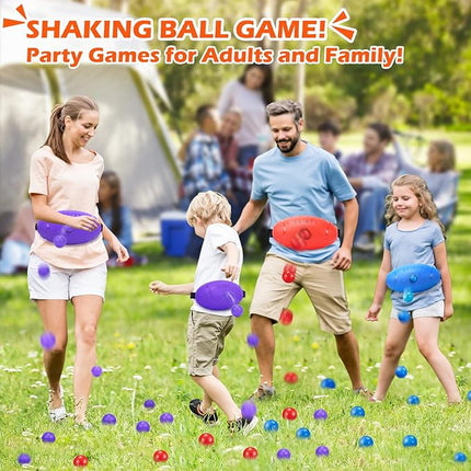 3 Pack Valentine's Shaking Swing Balls Set for Kids Adults, Outdoors Indoors Birthday Games Toy with 60 Balls, Carnival Bachelorette Party Games for Boys and Girls, Lawn Minute to Win It for Kid