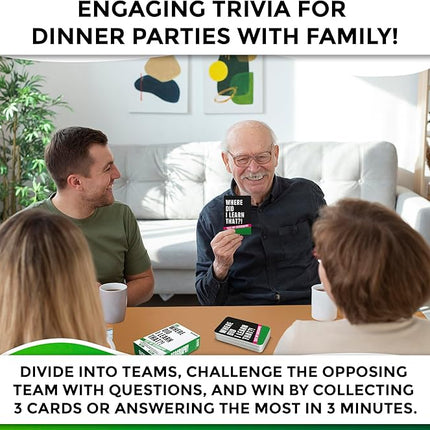 QUOKKA Trivia Card Game with 500 Questions in Geography – Trivia Games for Adults, Teens, and Families – Trivia Cards with Answers – Great Board Games Trivia for Family Party and Game Night