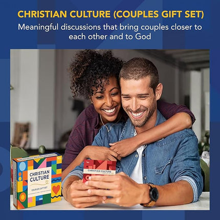 Kulture Games Christian Couples Card Game - 133 Faith-Based Conversation Cards with 2 Gratitude Notebooks + Date Night Adventures - Couples Game for Adults, Wedding Set