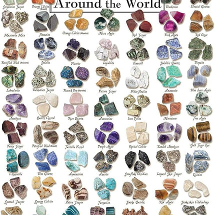 MasterPieces 1000 Piece Jigsaw Puzzle for Adults, Family, or Youth - Rocks & Gemstones from Around The World - 19.25"x26.75"