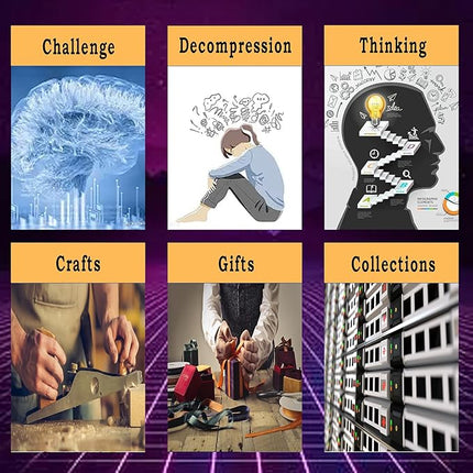 Metal Brain Teasers Puzzles for Kids and Adults 3 PCS Unlock Interlocking Puzzles IQ Logic Test Disentanglement Educational Toy for Kids Adults